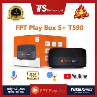 PT Play Box S 2021 - Model T590 - TV Box Tích Hợp Loa Thông Minh - RAM 2GB ROM 16Gb - AndroidTV 10 giá sỉ