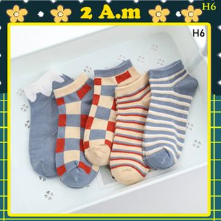 (FREESHIP) Set 5 Đôi Tất Giáng Sinh Noel Nam Nữ Unisex Style Hàn Quốc giá sỉ