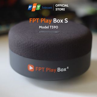 PT Play Box S 2021 - Model T590 - TV Box Tích Hợp Loa Thông Minh - RAM 2GB ROM 16Gb - AndroidTV 10