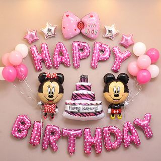 : Bộ Trang Trí Sinh Nhật Chuột Mickey