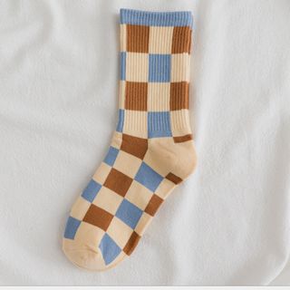 Combo 5 Đôi Vớ Cao Cổ Mẫu Sọc Chất liệu