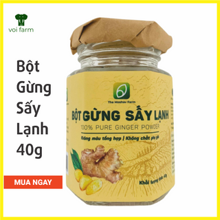 Bột Gừng Sấy Lạnh 40g The Moshav Farm thải độc– phòng cảm cúm