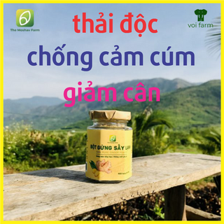 Bột Gừng Sấy Lạnh 40g The Moshav Farm thải độc– phòng cảm cúm