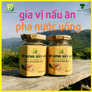 Bột Gừng Sấy Lạnh 40g The Moshav Farm thải độc– phòng cảm cúm