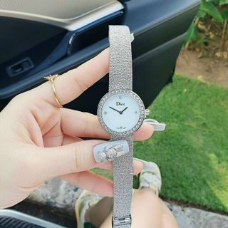 ĐỒNG HỒ DlOR LƯỚI NỮ BẠC XINH