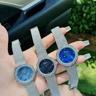 ĐỒNG HỒ DlOR LƯỚI NỮ BẠC XINH