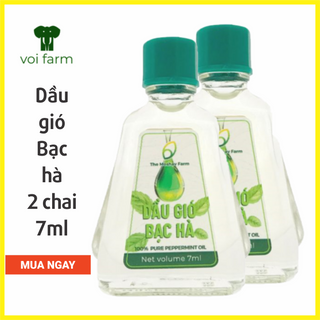 Dầu Gió Bạc Hà The Moshav Farm- gia truyền hộp 2 chai 7ml - thơm ấm