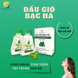 Dầu Gió Bạc Hà The Moshav Farm- gia truyền hộp 2 chai 7ml - thơm ấm