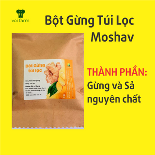 Bột Gừng Túi Lọc The Moshav Farm 6 túi lọc / gói