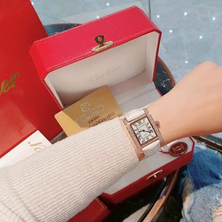 ĐỒNG HỒ CARTlER DA NỮ TRUNG CẤP ĐỦ MÀU