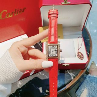 ĐỒNG HỒ CARTlER DA NỮ TRUNG CẤP ĐỦ MÀU