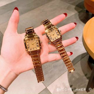 ĐỒNG HỒ CARTlER COUPLE VUÔNG SIÊU HOT