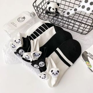 Combo 5 Đôi Vớ Thêu Hình Gấu Trúc