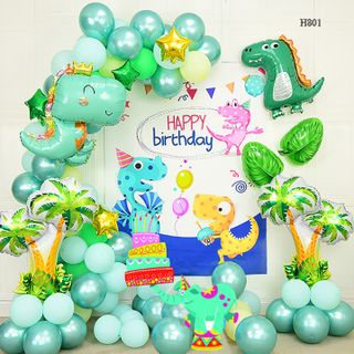Bộ Sinh Nhật Khủng Long –H801 (Kèm bơm tay)