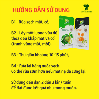 Mặt Nạ Bùn Khoáng The Moshav Farm 10 gói x 25ml hữu cơ – chùm ngây rau má và sữa dê nghệ đỏ