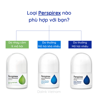 Lăn nách Perspirex Strong: khử mùi hôi nách và ngăn tiết mồ hôi loại mạnh