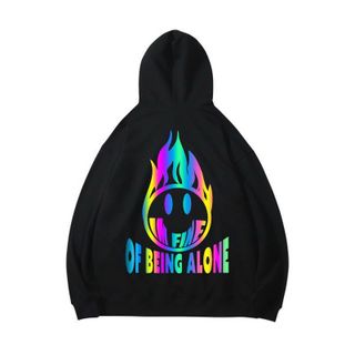 Áo Hoodie phản quang 7 màu OF BEING ALONE