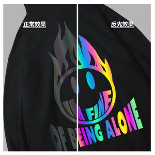 Áo Hoodie phản quang 7 màu OF BEING ALONE