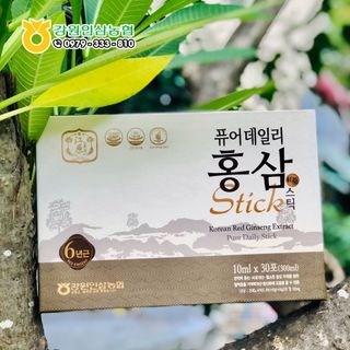 [Chính hãng] Nước Hồng sâm Hàn Quốc 6 năm tuổi Pure Daily - Hộp 30 gói x 10ml