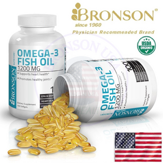 Organic Fish Oil Omega 3 - 1200mg - 100 viên Mỹ - Bổ mắt, tim mạch