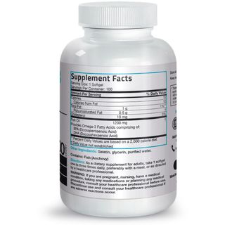 Organic Fish Oil Omega 3 - 1200mg - 100 viên Mỹ - Bổ mắt, tim mạch