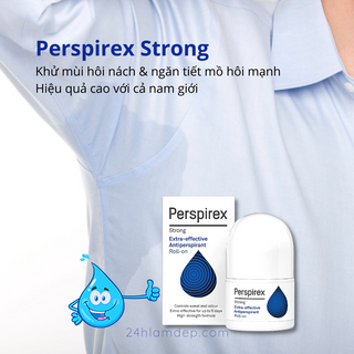 Lăn nách Perspirex Strong: khử mùi hôi nách và ngăn tiết mồ hôi loại mạnh