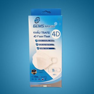 [HỘP] KHẨU TRANG GEMS MASK 4D - 10 CÁI/HỘP - NK+