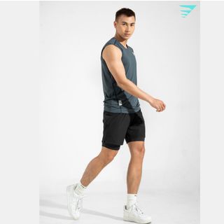 Quần short thể thao nam 2 lớp
