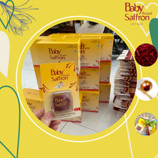 SAFFRON Nhụy Hoa Nghệ Tây Baby Saffron 3 hộp [Date 10/2022]
