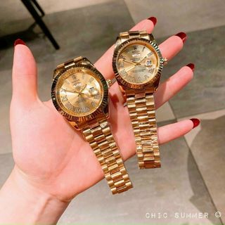 ĐỒNG HỒ ROLLEX COUPLE 2 LỊCH HOT