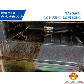 (CHÍNH HÃNG) Nước Tẩy Dầu Mỡ Nhà Bếp Lâu Ngày, Vệ Sinh Máy Hút Mùi, Bếp Gas Chai Lớn Faster CO Plus 500ml