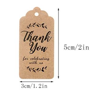 Set 30 thẻ in chữ độc đáo kèm cuộn dây đay 200 cm trang trí quà tặng/ thiệp đa năng cao cấp DIY