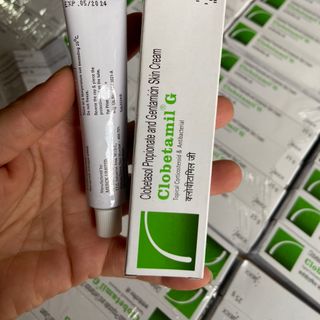 [09.21] HAI PẢY[07.97]Tuýp Clobetamin G trong bộ nám Thái Lan 25gr