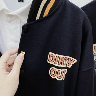 Áo khoác bomber dirty out chất nỉ bông mềm mịn form 68kg