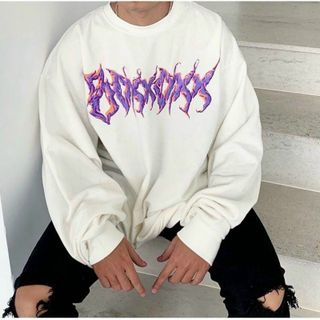 Áo sweater in chữ chất nỉ bông mềm mịn form 68kg