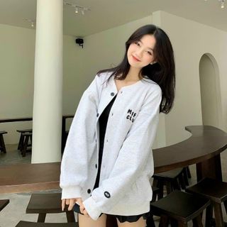 Áo khoác cardigan mif club chất nỉ bông mềm mịn form 68kg