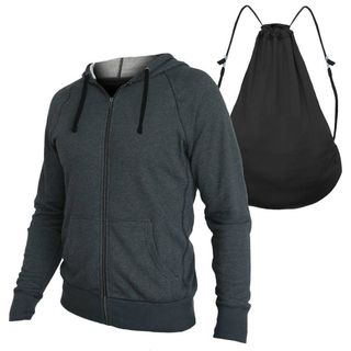 Áo khoác trơn xám trắng và xám chì chất nỉ ngoại