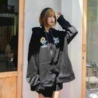 Áo khoác có nón angel land chất nỉ bông mềm mịn form 68kg