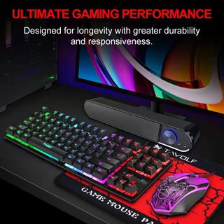 COMBO KB + MOUSE T-Wolf TF 390 Usb game Led 7 màu - BH 12 tháng
