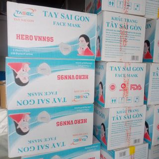 Khẩu trang n95 Tây Sài Gòn 4 lớp giá sỉ Hộp 5 Cái - giá bán buôn