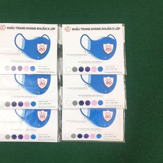 KHẨU TRANG KHÁNG KHUẨN - THUONG HIỆU COSY - MỀM MẠI THOÁNG MÁT - SP ĐƯỢC CHỨNG NHẬN VÀ GIÁM ĐỊNH BỚI IQC