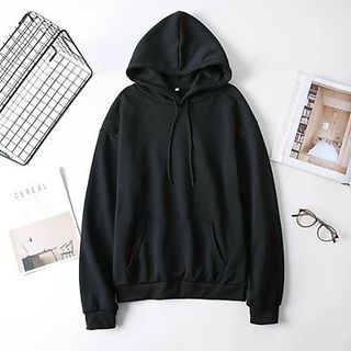 Áo hoodie trơn chất poly