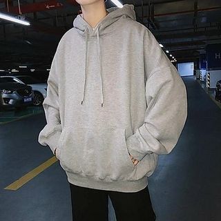 Áo hoodie trơn chất poly