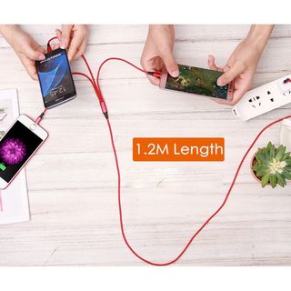 Cáp dù 3 đầu 2A dài 1m2