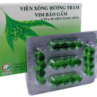 VIÊN XÔNG HƯƠNG TRÀM VIM BÁO GẤM - Xông hơi trị cảm, giảm căng thẳng