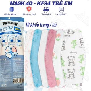 [Combo 10 cái] Khẩu trang trẻ em KF94