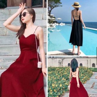 ĐẦM HAI DÂY ĐI BIỂN CHÉO DÂY SAU 2 MÀU