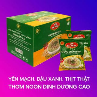 Cháo Sườn Non Yến Mạch Đậu Xanh
