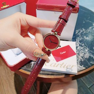 ĐỒNG HỒ CARTlER DA NỮ ĐỎ QUYẾN RŨ NEW