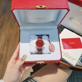 ĐỒNG HỒ CARTlER DA NỮ ĐỎ QUYẾN RŨ NEW